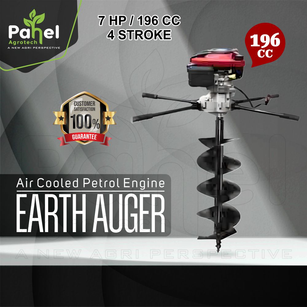 196 CC 4 Stroke Petrol Earth Auger