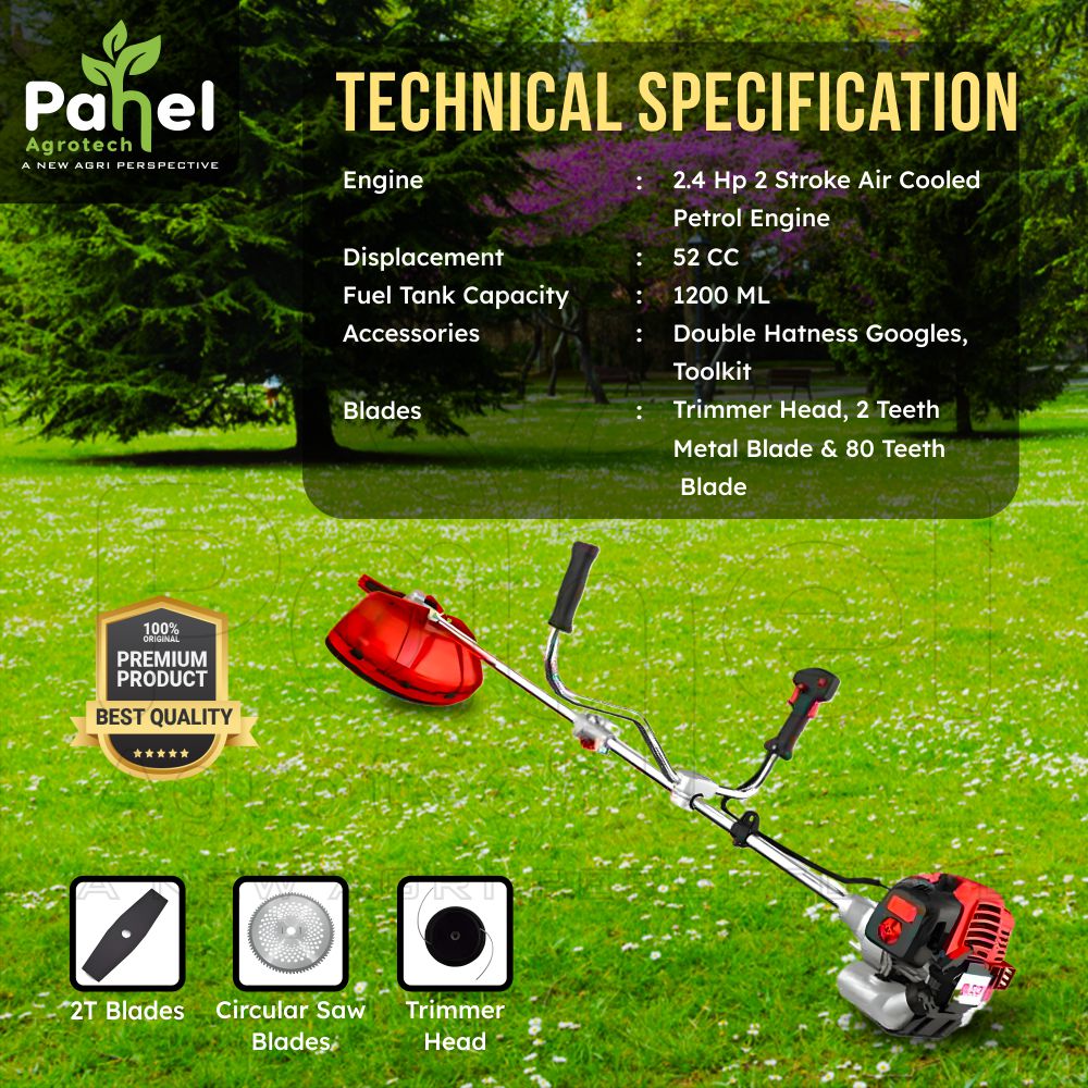 Pahel 52 CC 2-Stroke Side Pack Brush Cutter