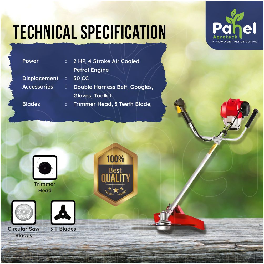 Pahel 50 CC 4-Stroke Side Pack Brush Cutter