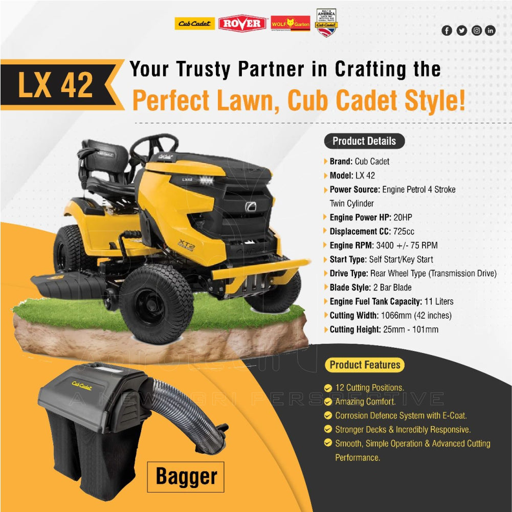 Cub Cadet XT2 LX 42″ Lawn Tractor