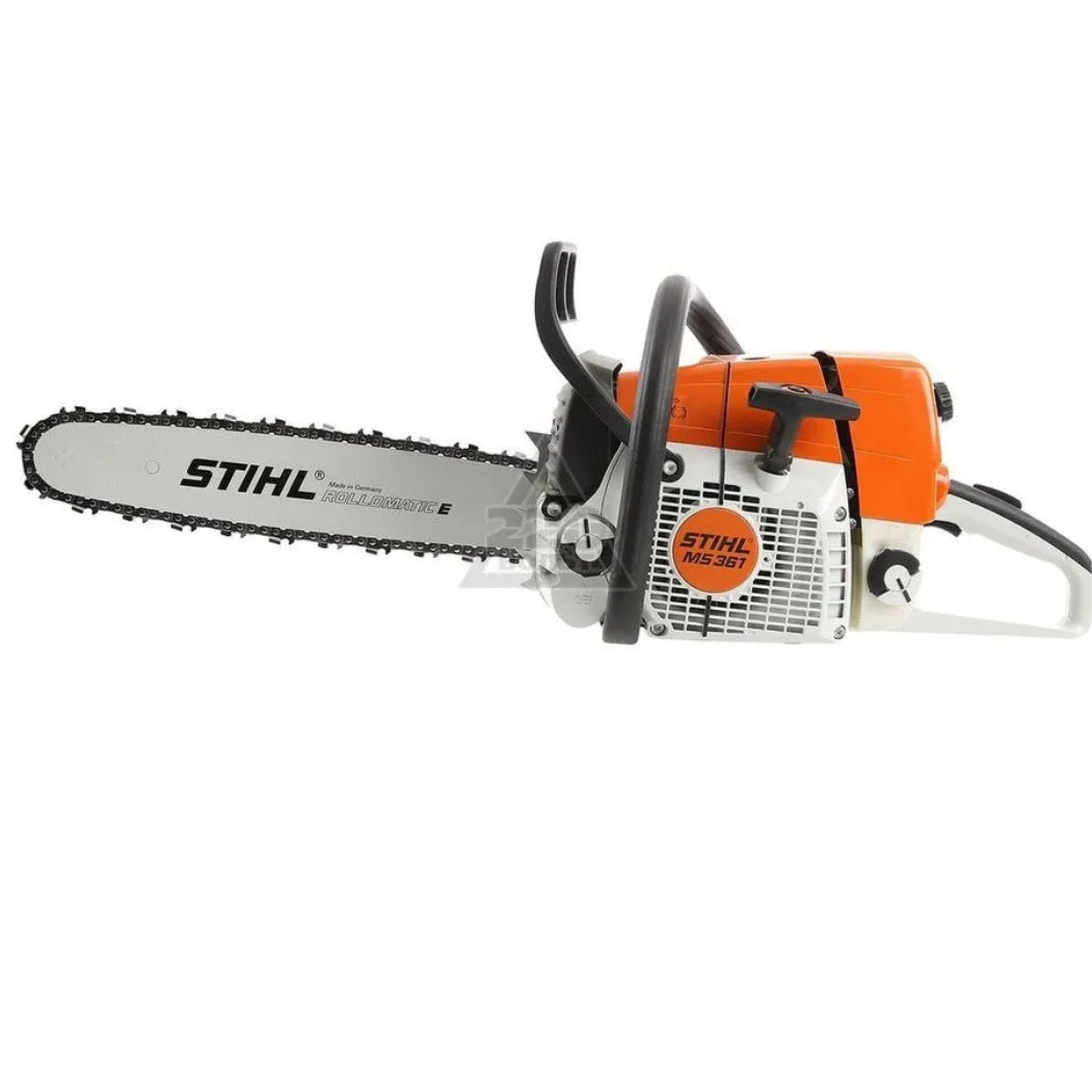 20″ guide bar and .325″ RS chain close-up on MS 361