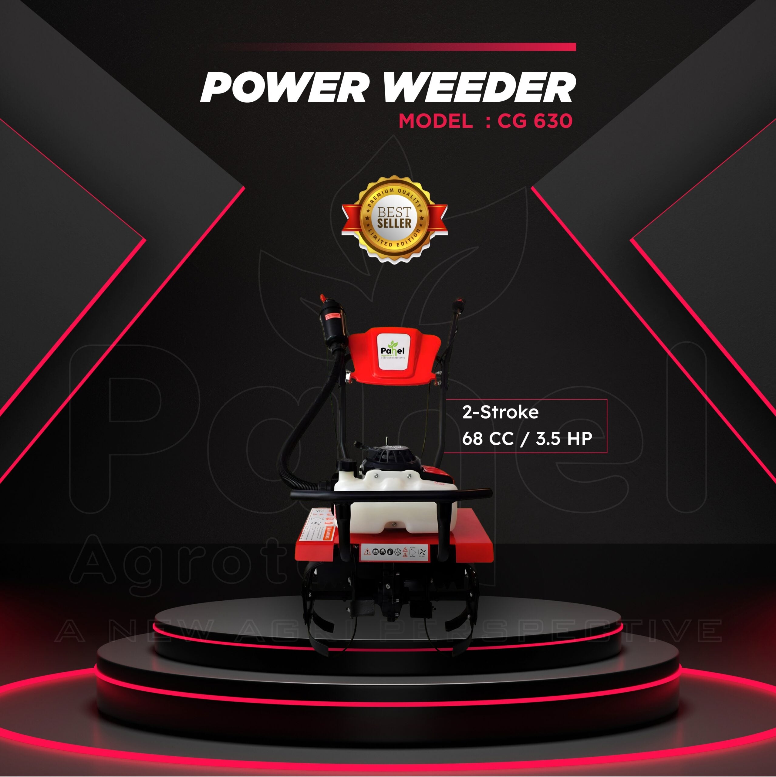 Pahel CG 680 Riga Italy 3.5 HP Power Tiller