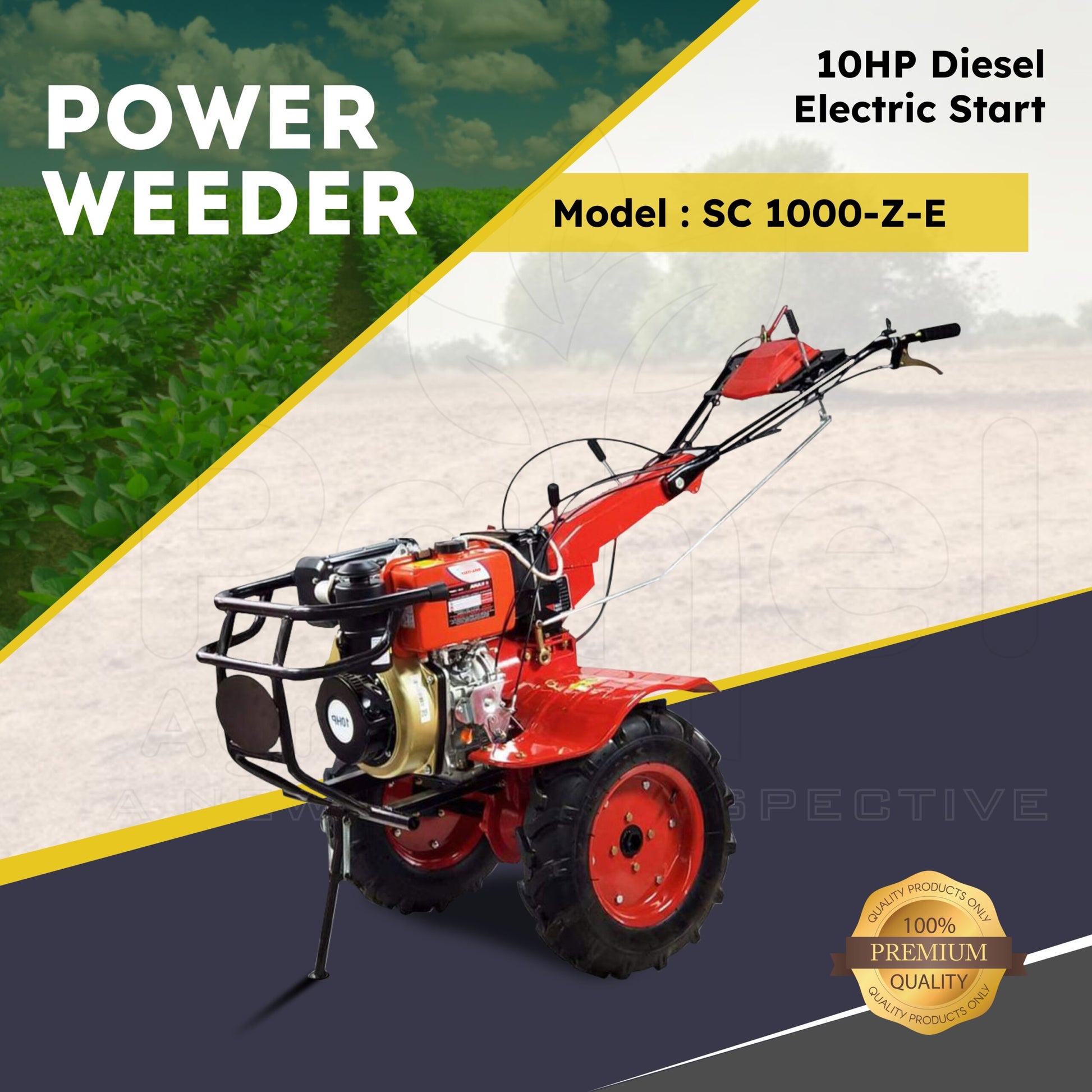 SC 1000-Z-E Riga Italy 10 HP Diesel Power Weeder