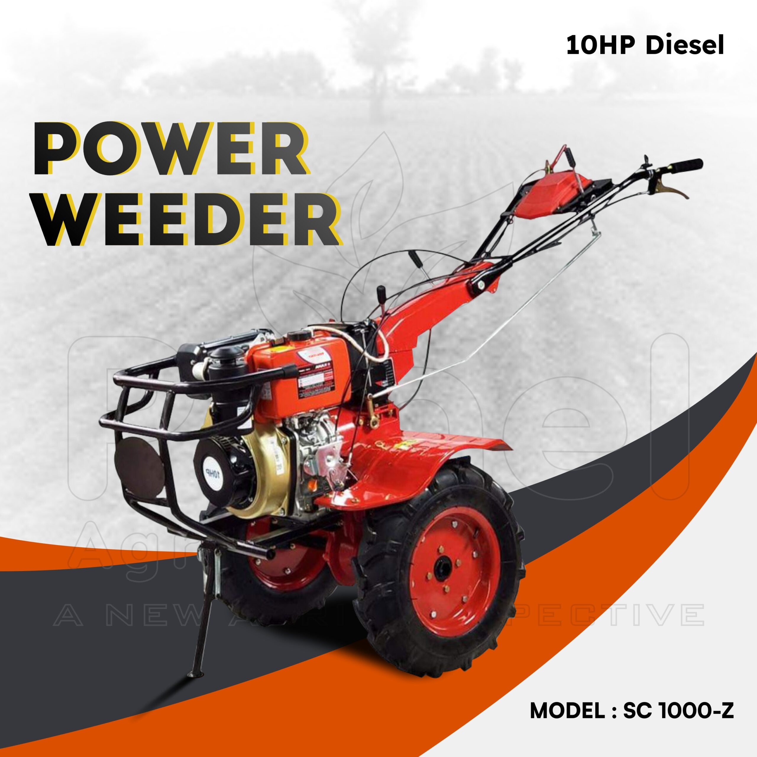 Pahel SC 1000-Z-E Riga Italy 10 HP Diesel Power Weeder