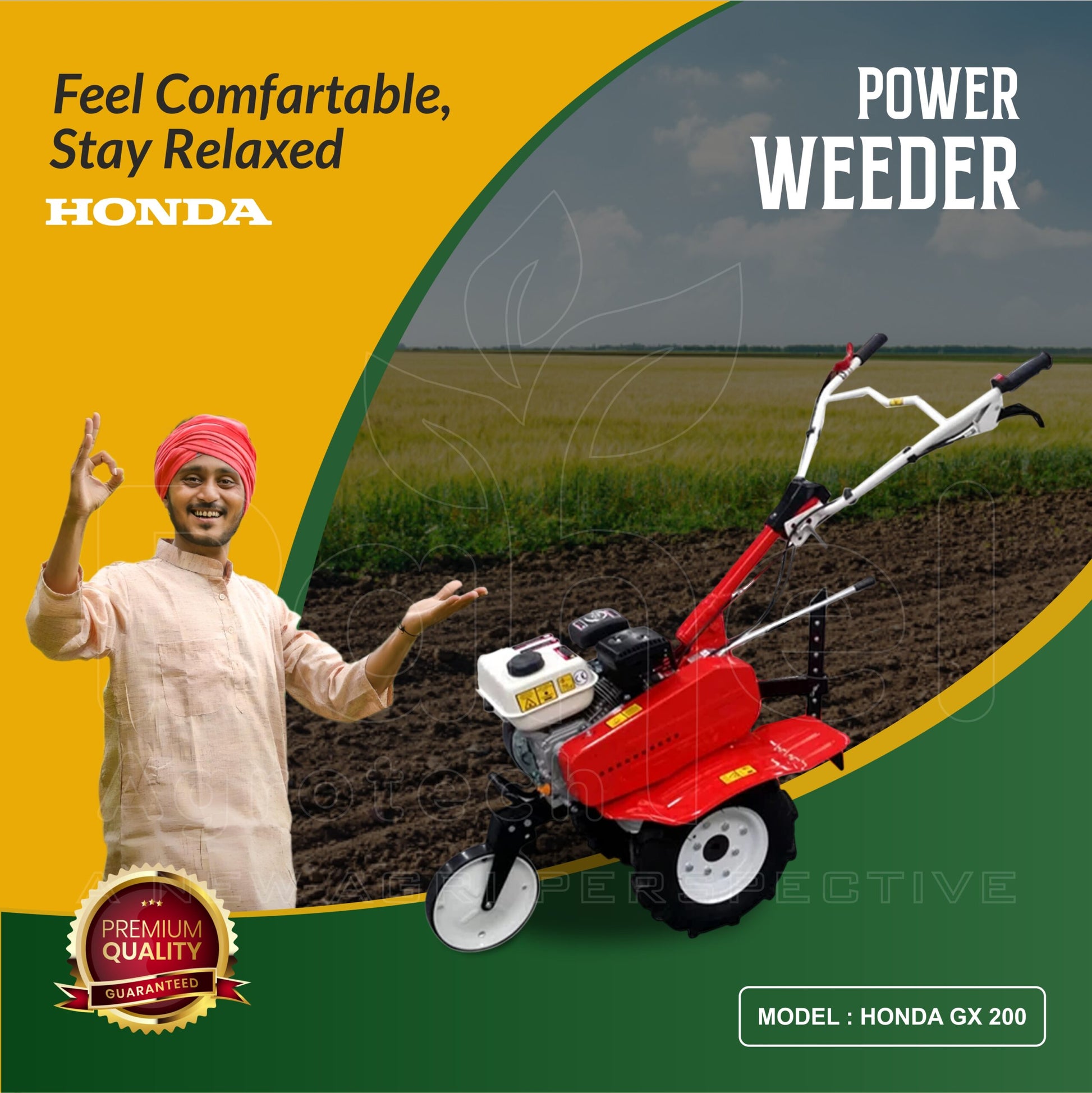 Riga Italy FJ 600 Mini 7 Hp Petrol Power Weeder