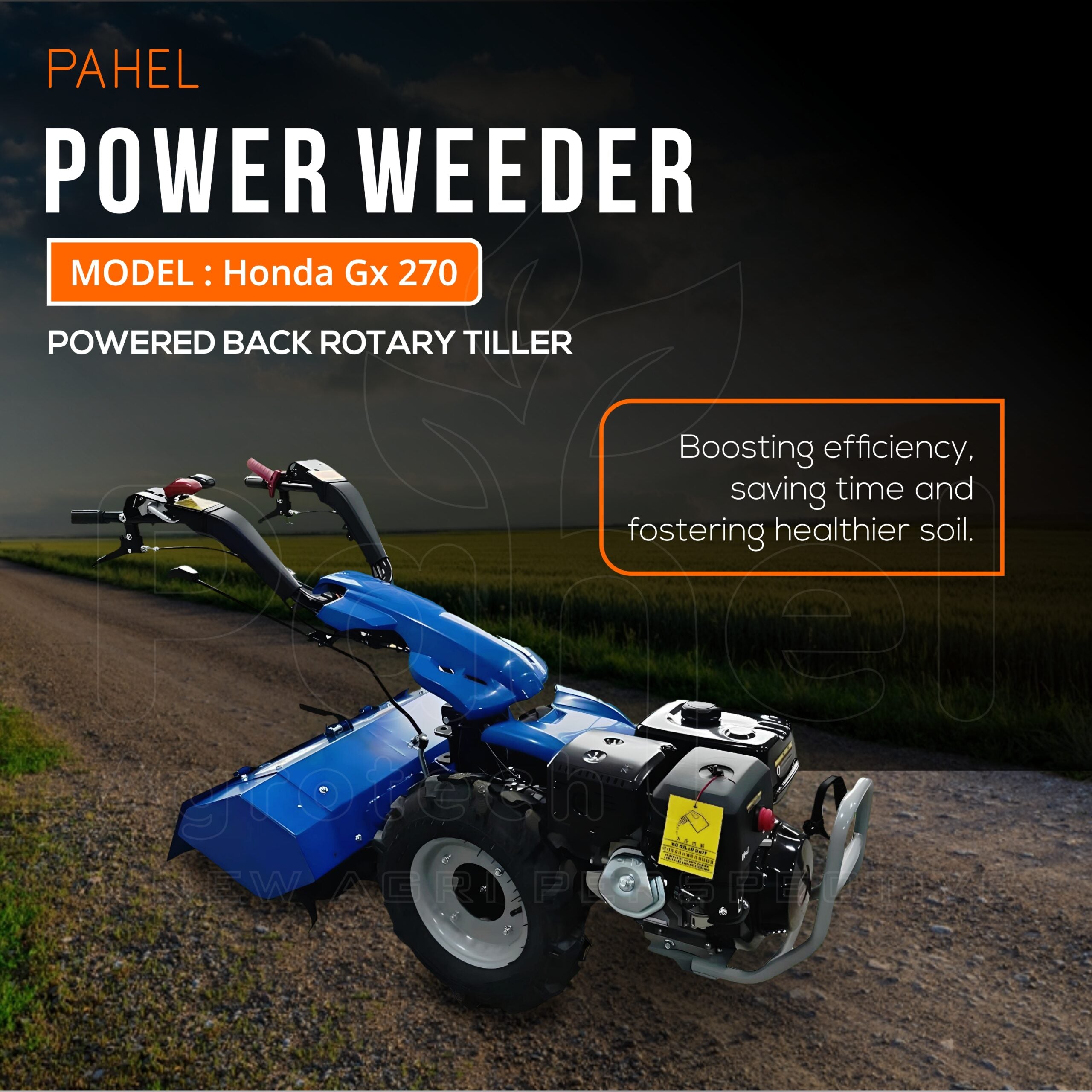 9 Hp Honda Gx 270 Back Rotary Power Weeder