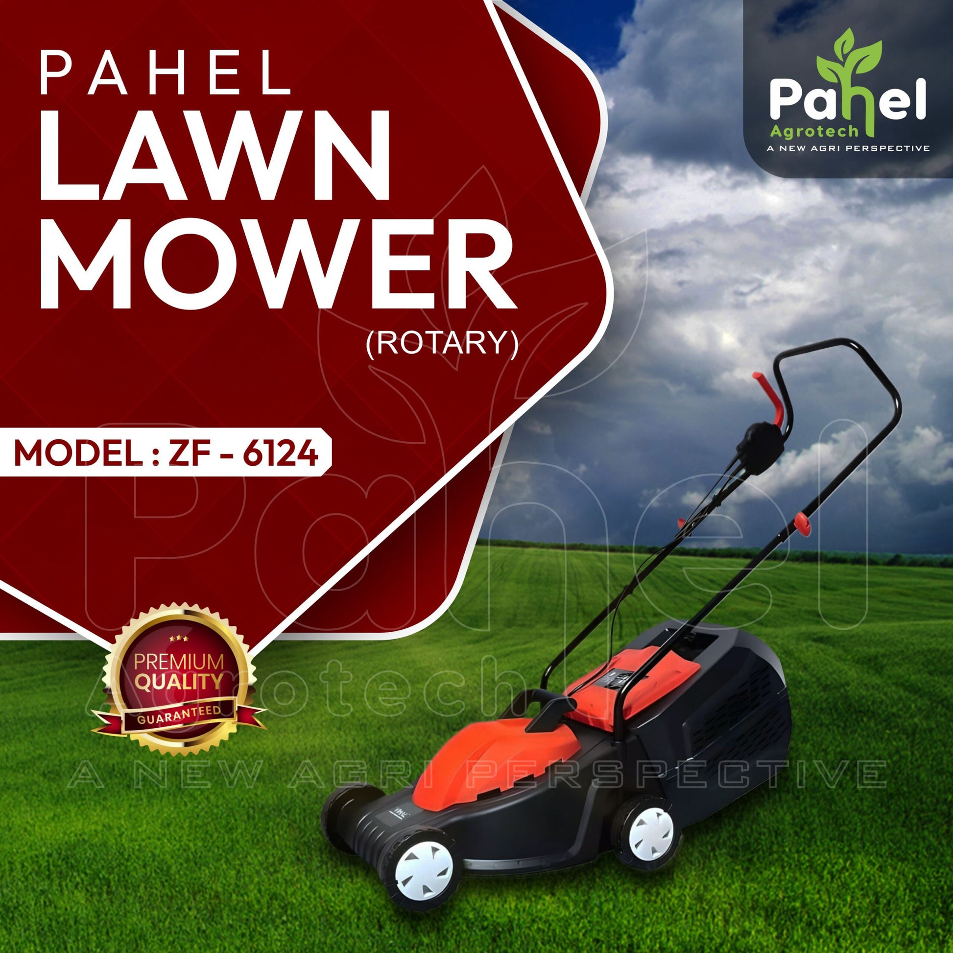 1200 W Electric Lawn Mover with 13" Cutting Width