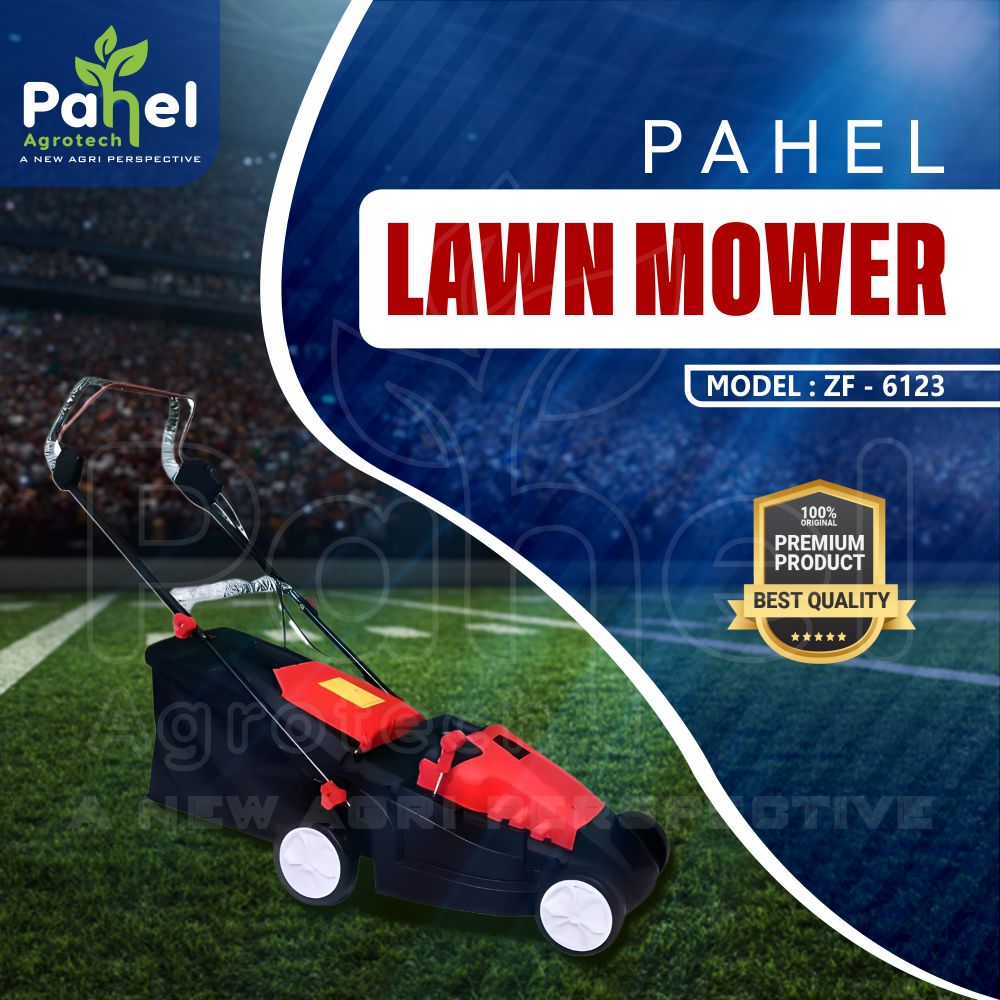 1600W Electric Lawn Mower with 15" Cutting Width