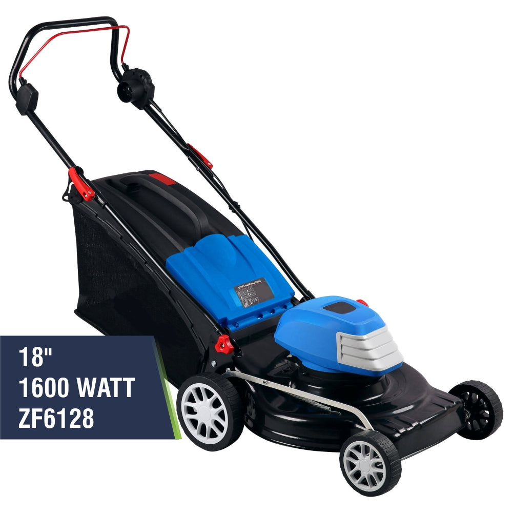 Pahel 1800W Electric Lawn Mower with 18" Cutting Width - Steel DECK