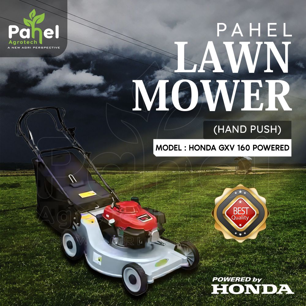 Pahel Push type Honda GXV-160 (163 CC) Petrol Lawn Mower