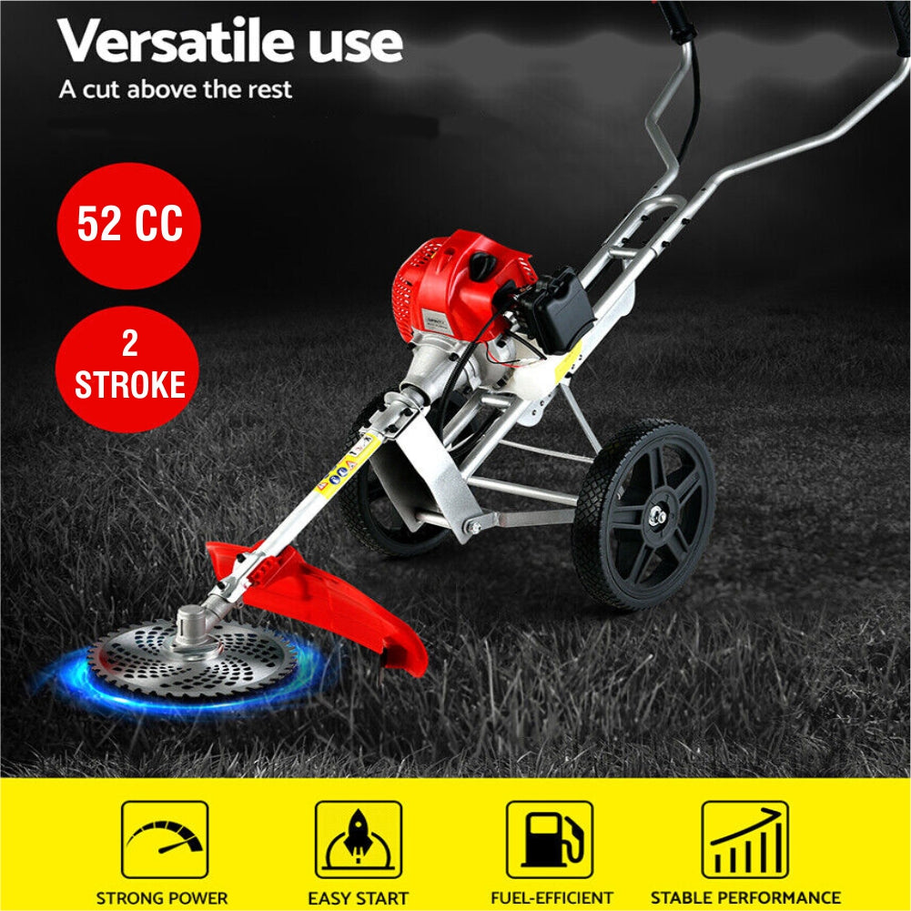 52 CC 2‑Stroke Trolley (Wheel Type) Brush Cutter