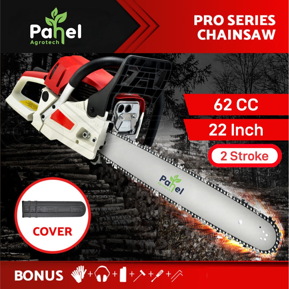 Pahel Petrol 62 cc Chainsaw with 22 Inches Guide bar
