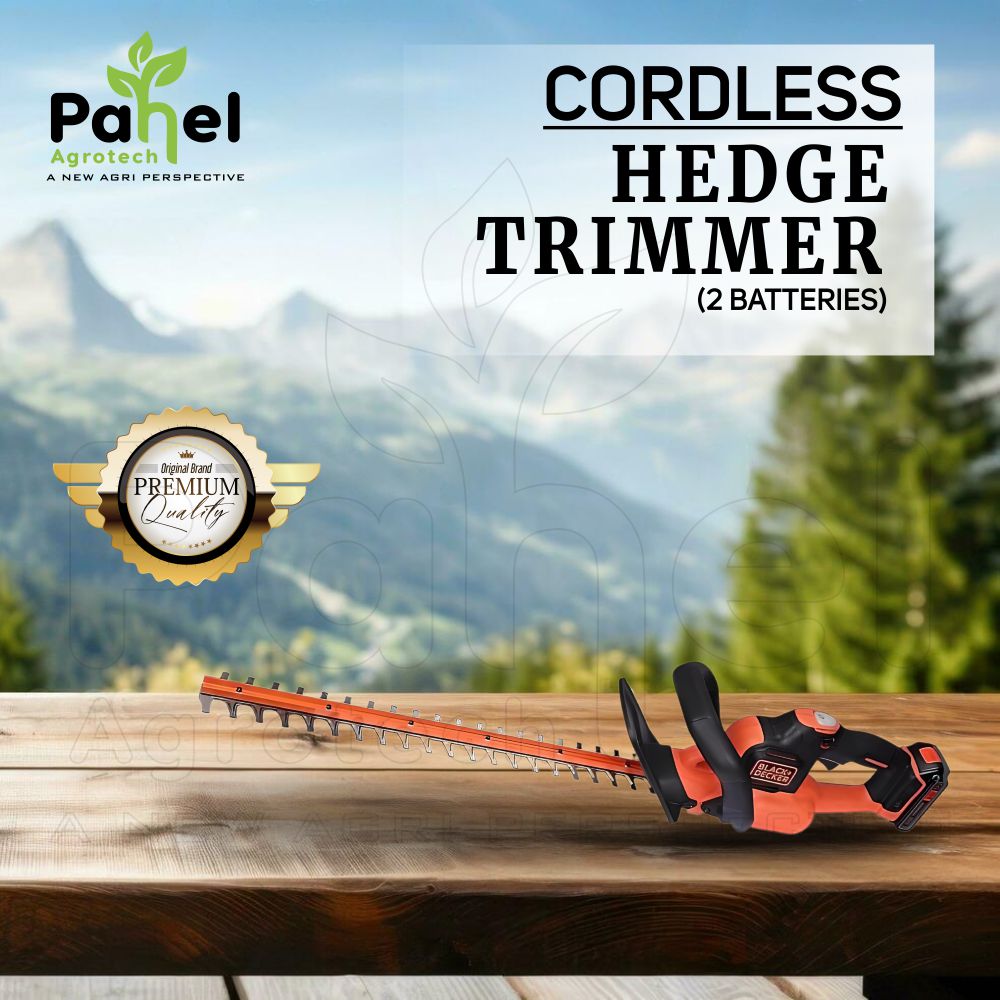 Twice Battery type 20 V Hedge Trimmer with 21 inches Blade