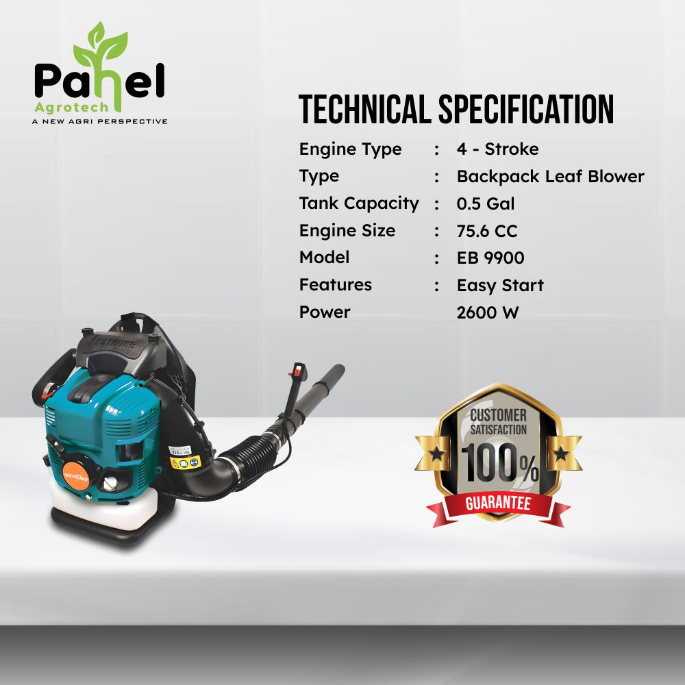 Pahel Leaf Blower 76 CC 4 Stroke Petrol Backpack EB 9900
