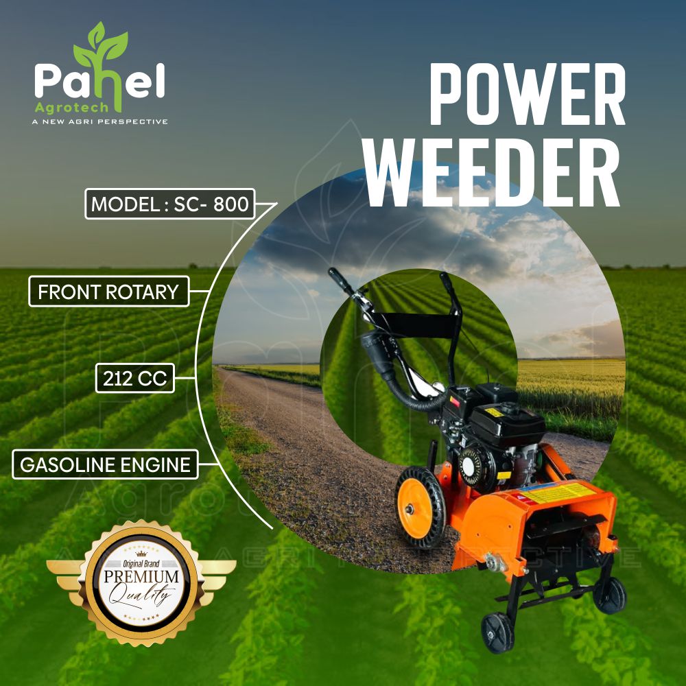Pahel SC 800 Front Rotary Riga Italy 7 HP Petrol Power Weeder with Ridger