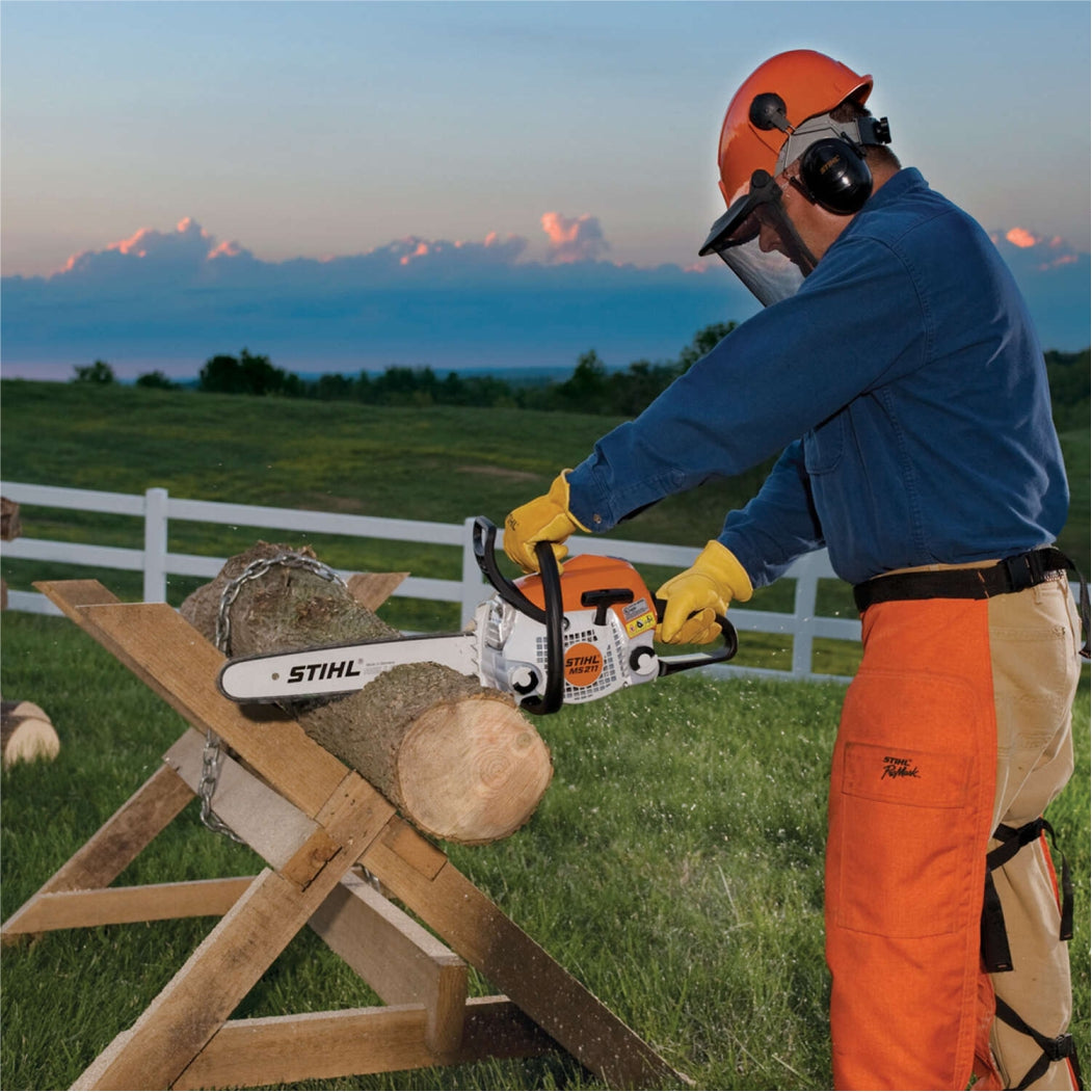 Stihl MS 210 Petrol Chainsaw – 16″ / 18″ Guide Bar & PMM3 Saw Chain | High-Performance Farm & Garden Saw