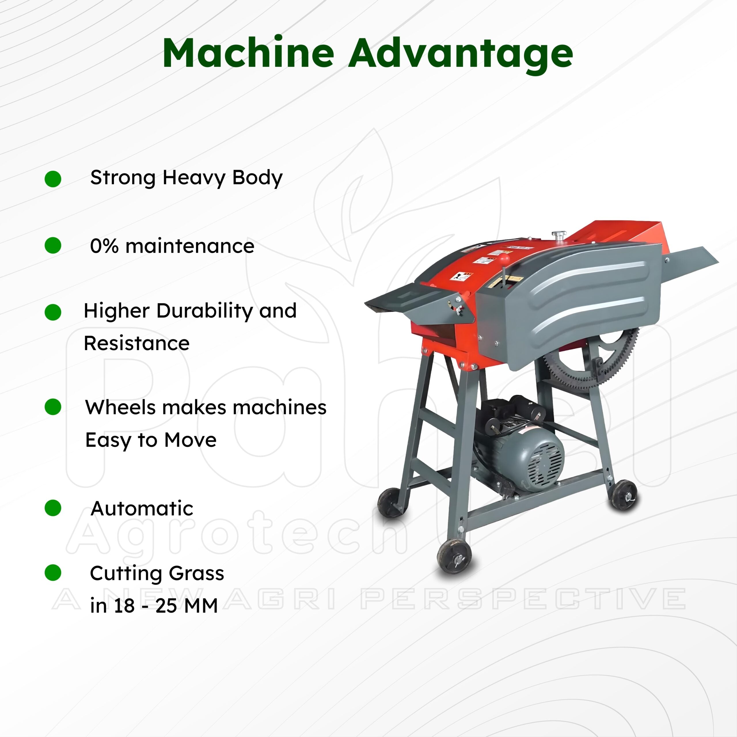 Pahel Horizontal Chaff Cutter with 3 HP Motor/ 7 Hp Petrol Engine