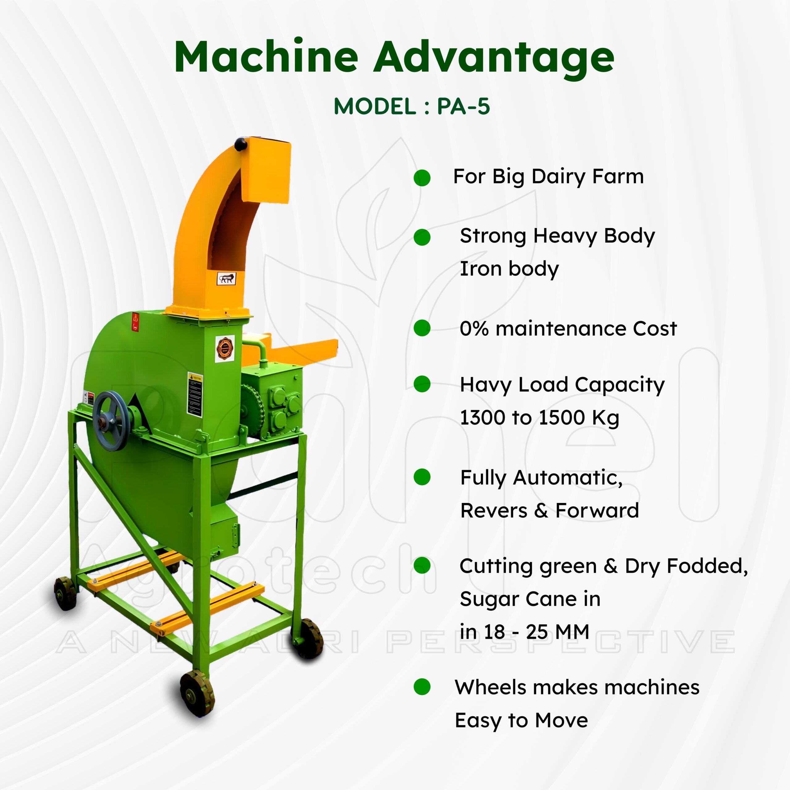 Blower Model Chaff Cutter With 3 HP Motor