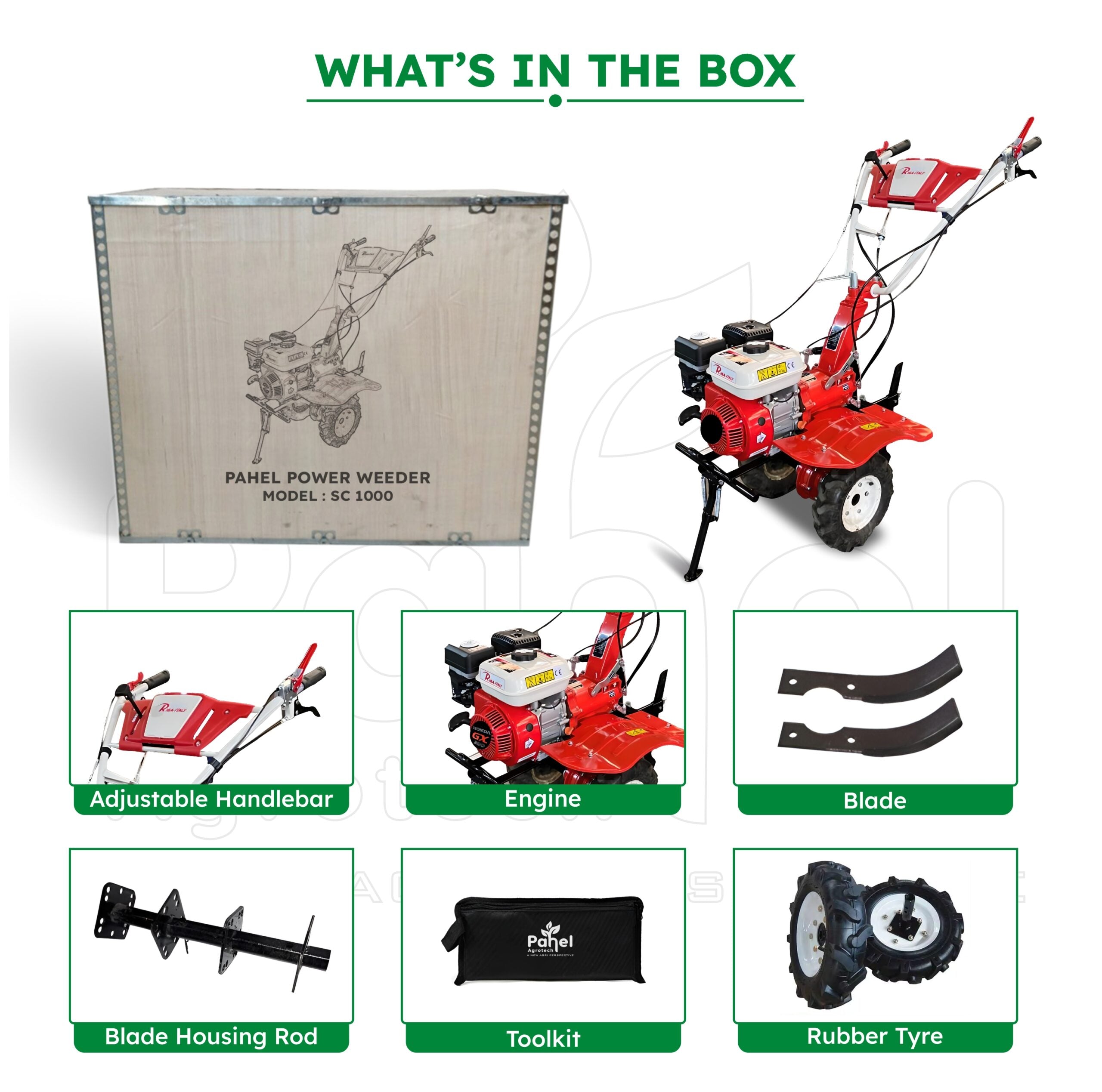 Pahel  SC 1000 Riga Italy 7 HP Power Weeder