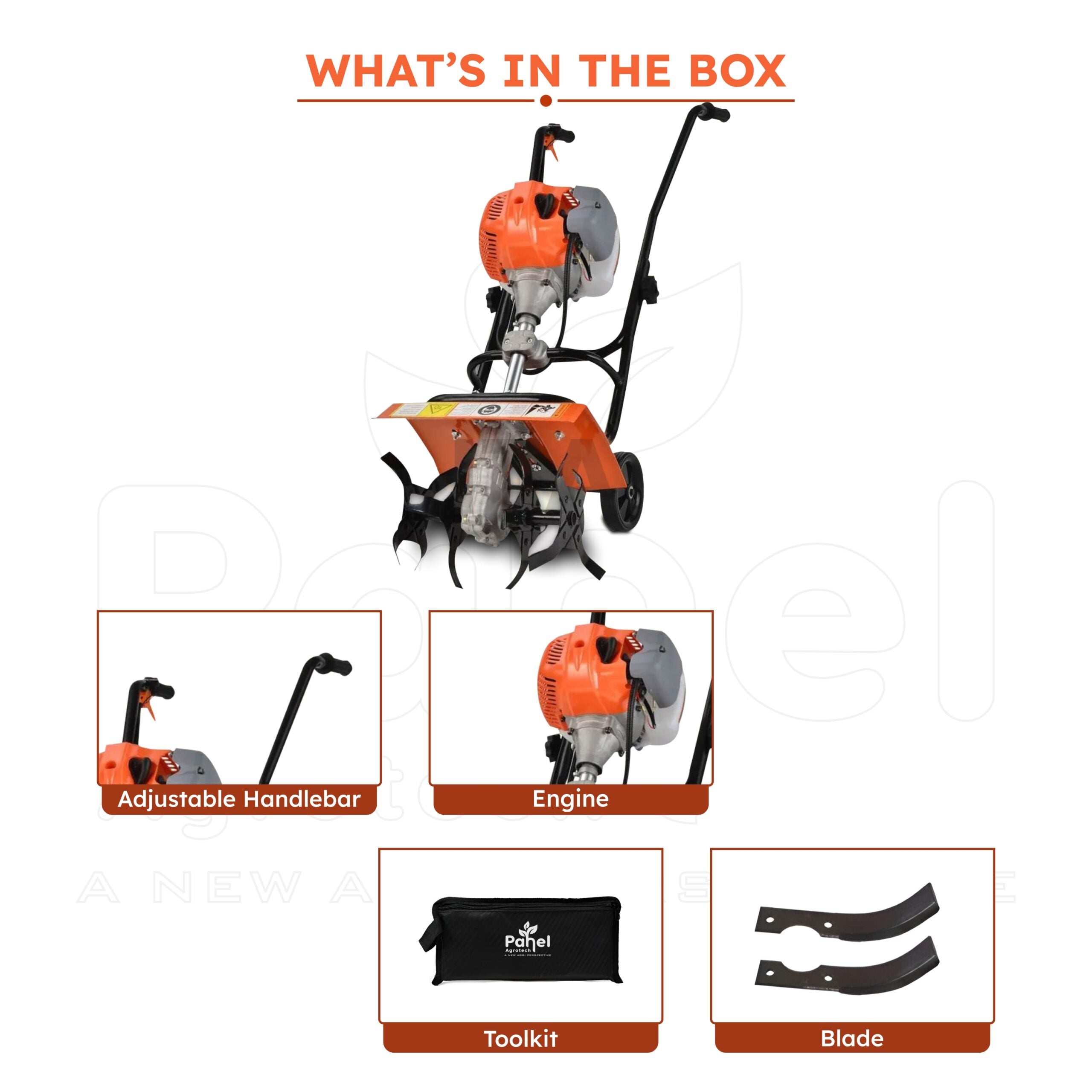 Pahel CG-530 Riga Italy 2 Stroke Petrol Mini Power Tiller