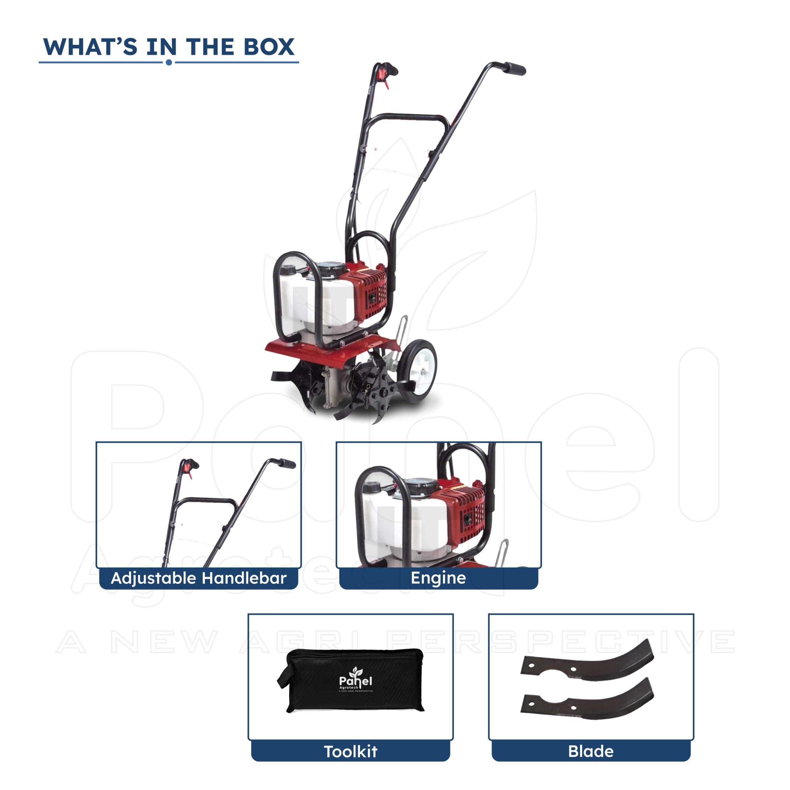 Pahel CG-520 Riga Italy 2.4 HP 2 Stroke Petrol Mini Power Tiller