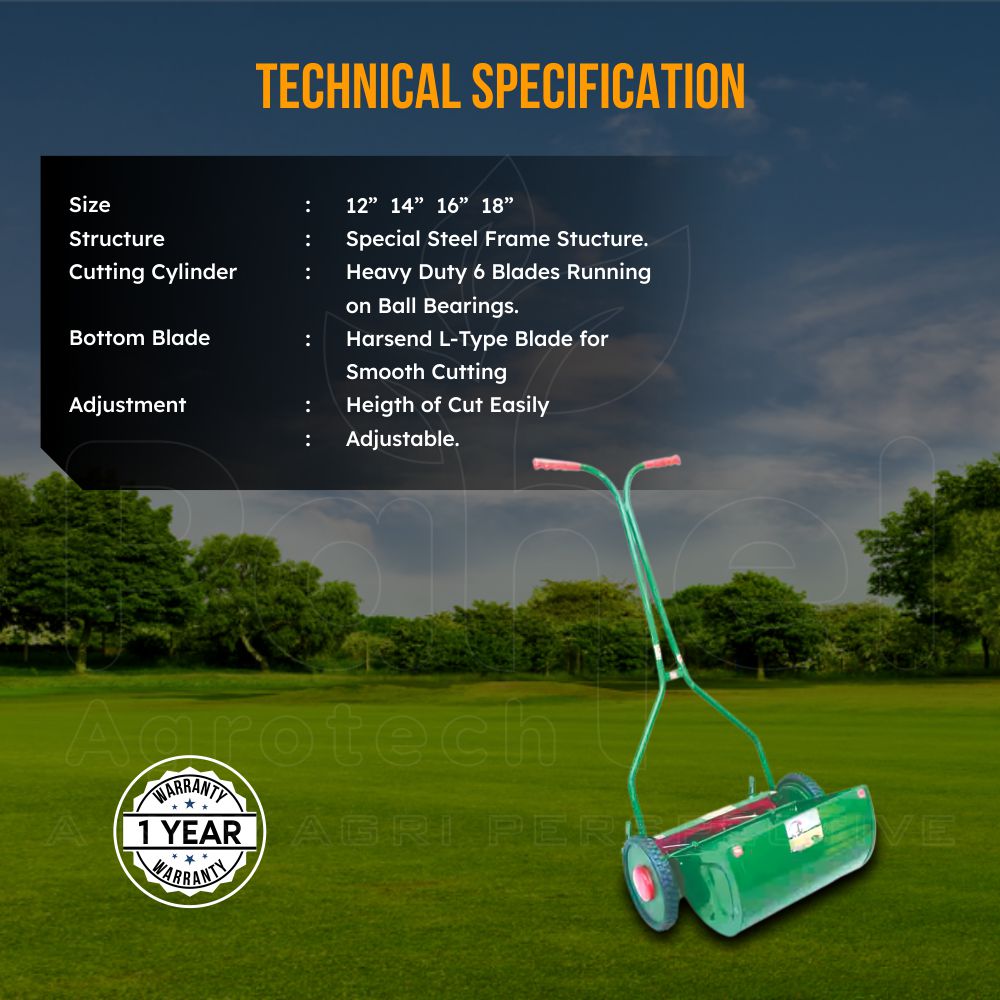 Pahel Manual Type Steel Frame Lawn Mover