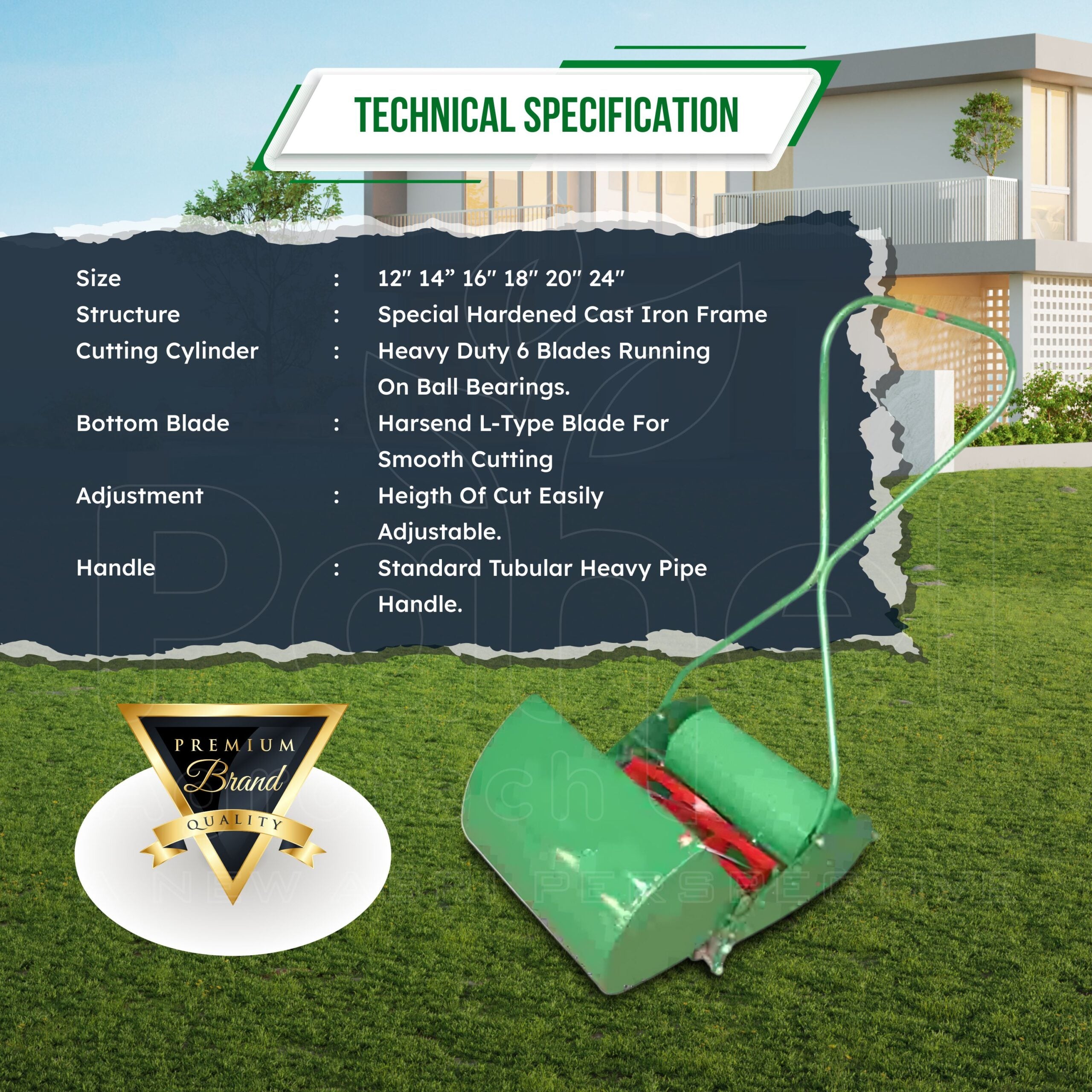 Pahel Manual Roller Type Lawn Mower