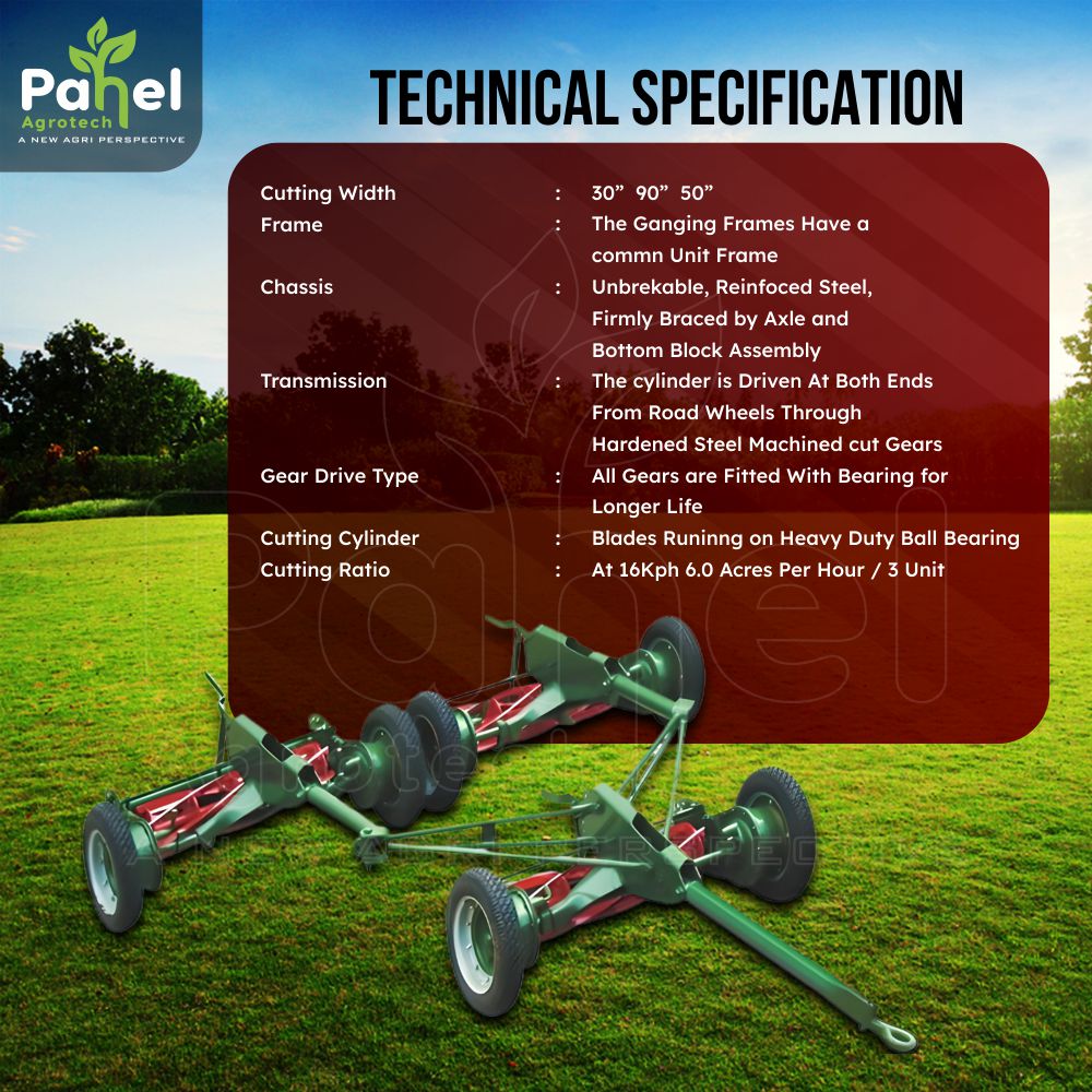 Pahel Tractor Driven Gang Mower