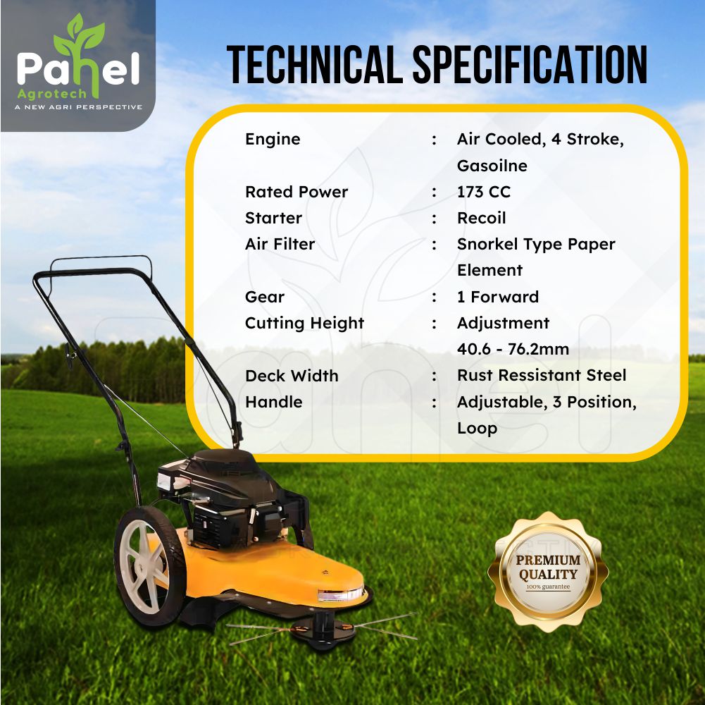Pahel Heavy Duty Wheeled String Trimmer Petrol Engine