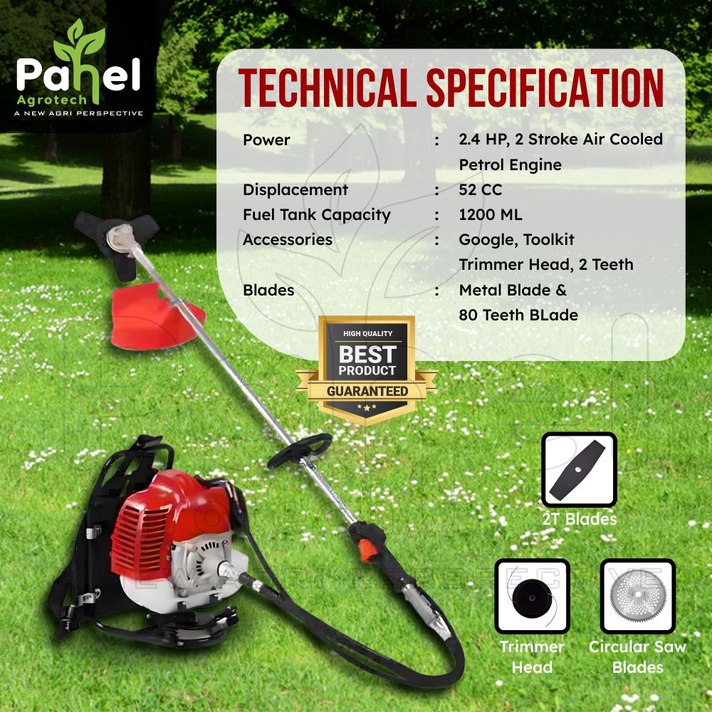 Pahel 52CC 2-Stroke Backpack Brush Cutter