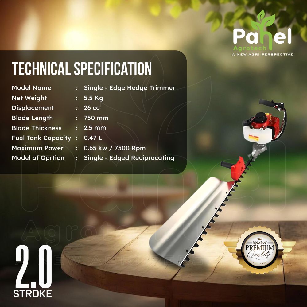 Pahel 26 CC 2 Stroke Hedge Trimmer with Side Guard