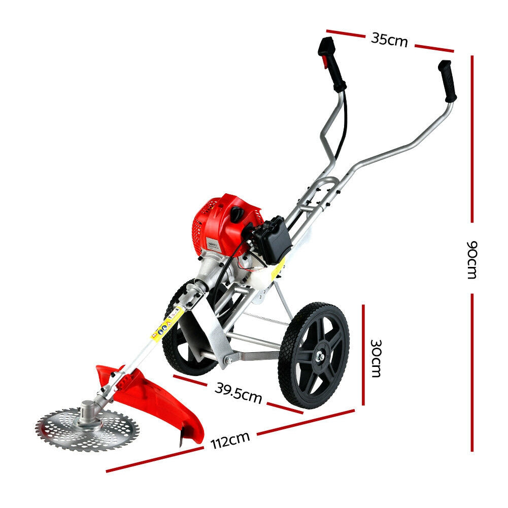 Pahel 52 CC 2 Stroke Trolley Brush Cutter (Wheel Type Brush Cutter)
