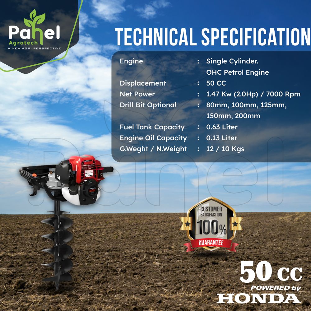 Honda GX 50 4 Stroke Petrol Earth Auger