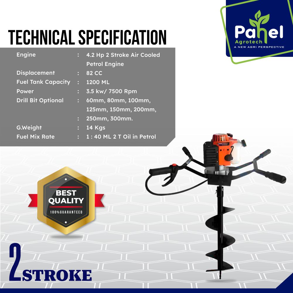 Pahel 82 CC 2 Stroke Petrol Earth Auger