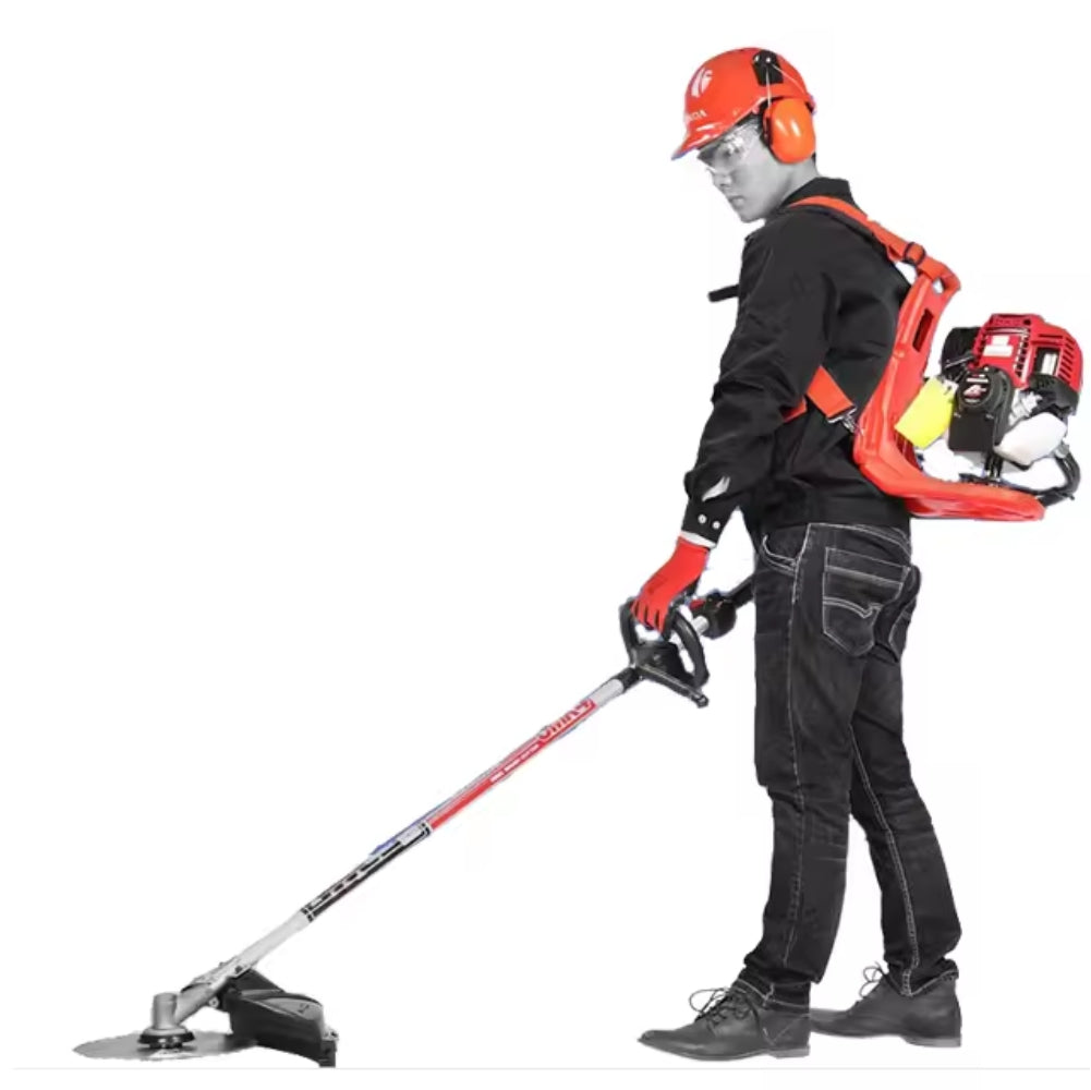 Honda GX50 4‑Stroke Backpack Brush Cutter with harness