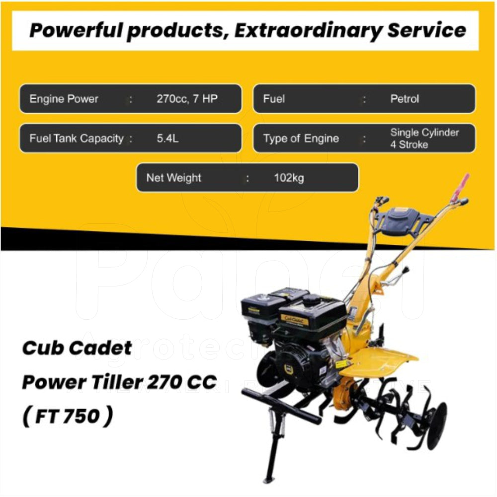 FT 750 Heavy Duty Power Tiller 270 CC