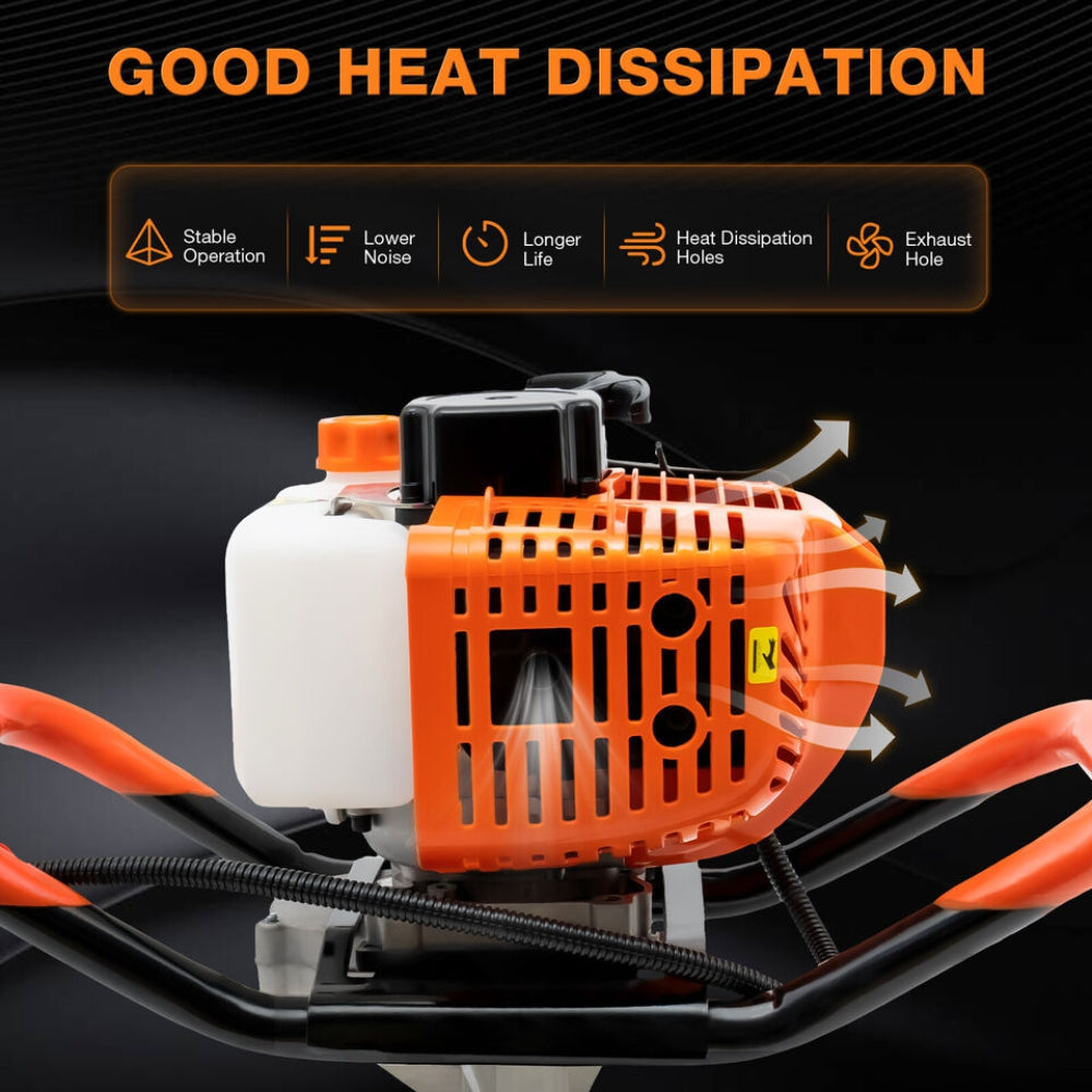 Pahel 68 cc 2-Stroke Petrol Earth Auger – Heavy-Duty Performance for Challenging Conditions