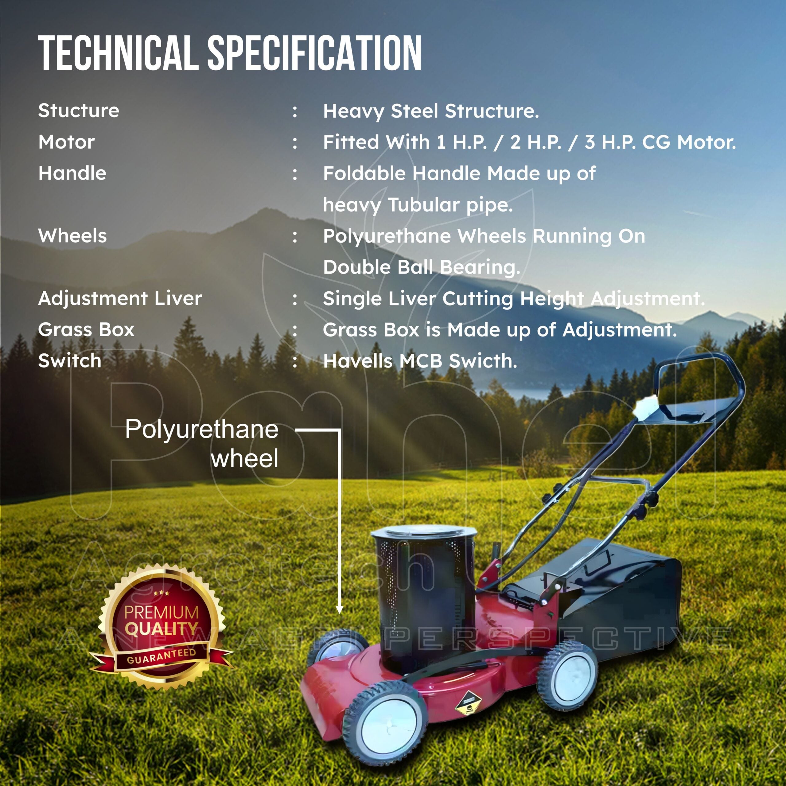 Pahel Electric Rotary Type Lawn Mower