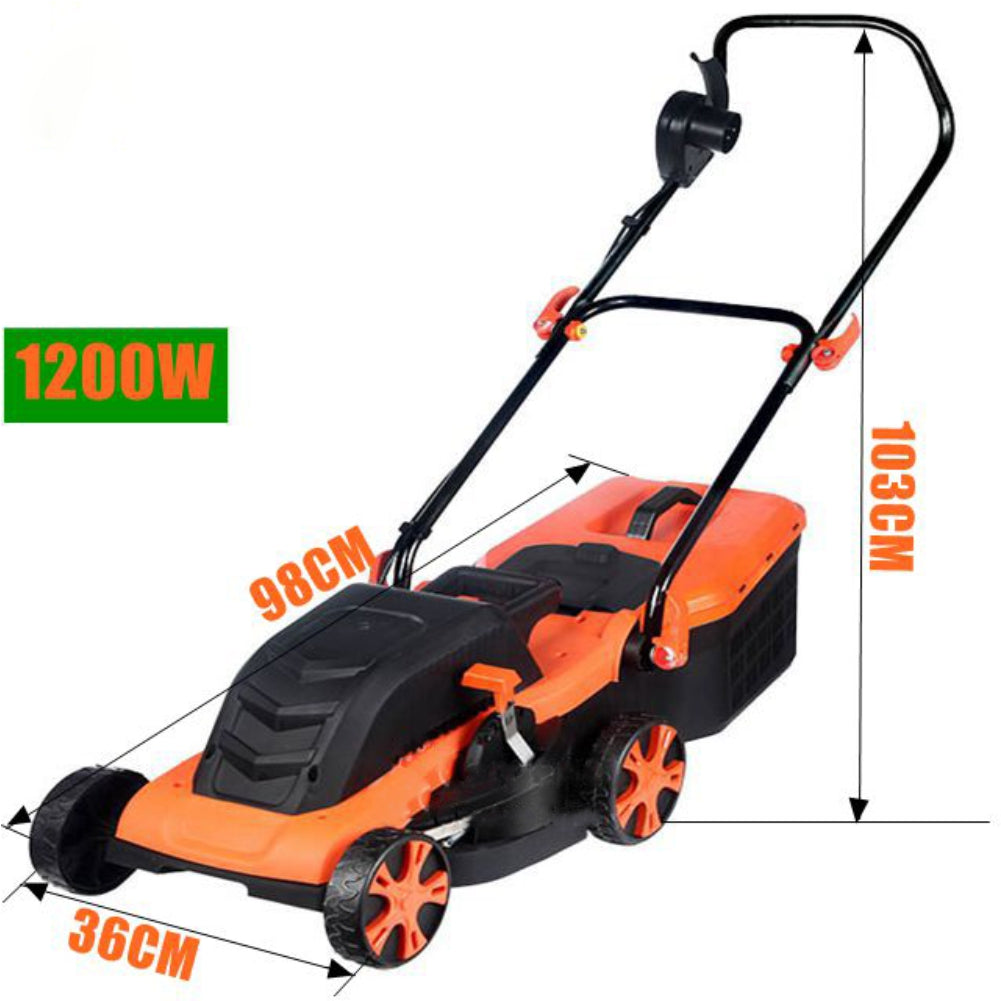 Pahel 1200 W Electric Lawn Mover with 13" Cutting Width