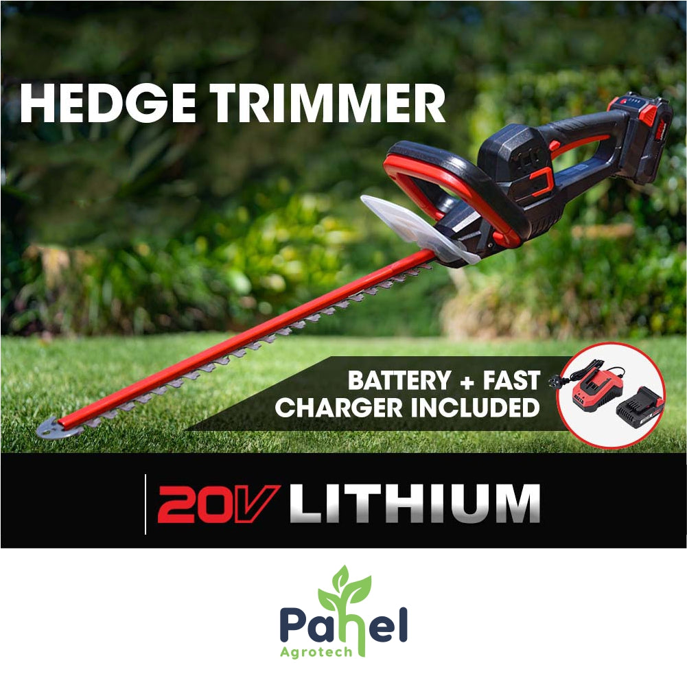 Pahel 20V Battery type Hedge Trimmer with 22 inches Blade (Battery & Charger Included)