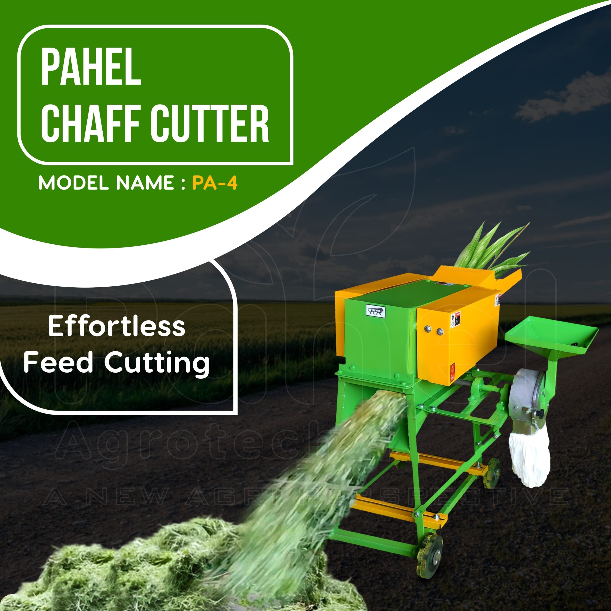 "Multifunctional Pahel Chaff Cutter processing fodder and grains"
