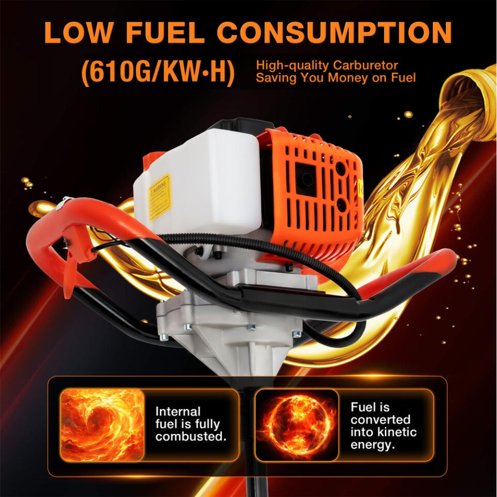 Pahel 68 cc 2-Stroke Petrol Earth Auger – Heavy-Duty Performance for Challenging Conditions
