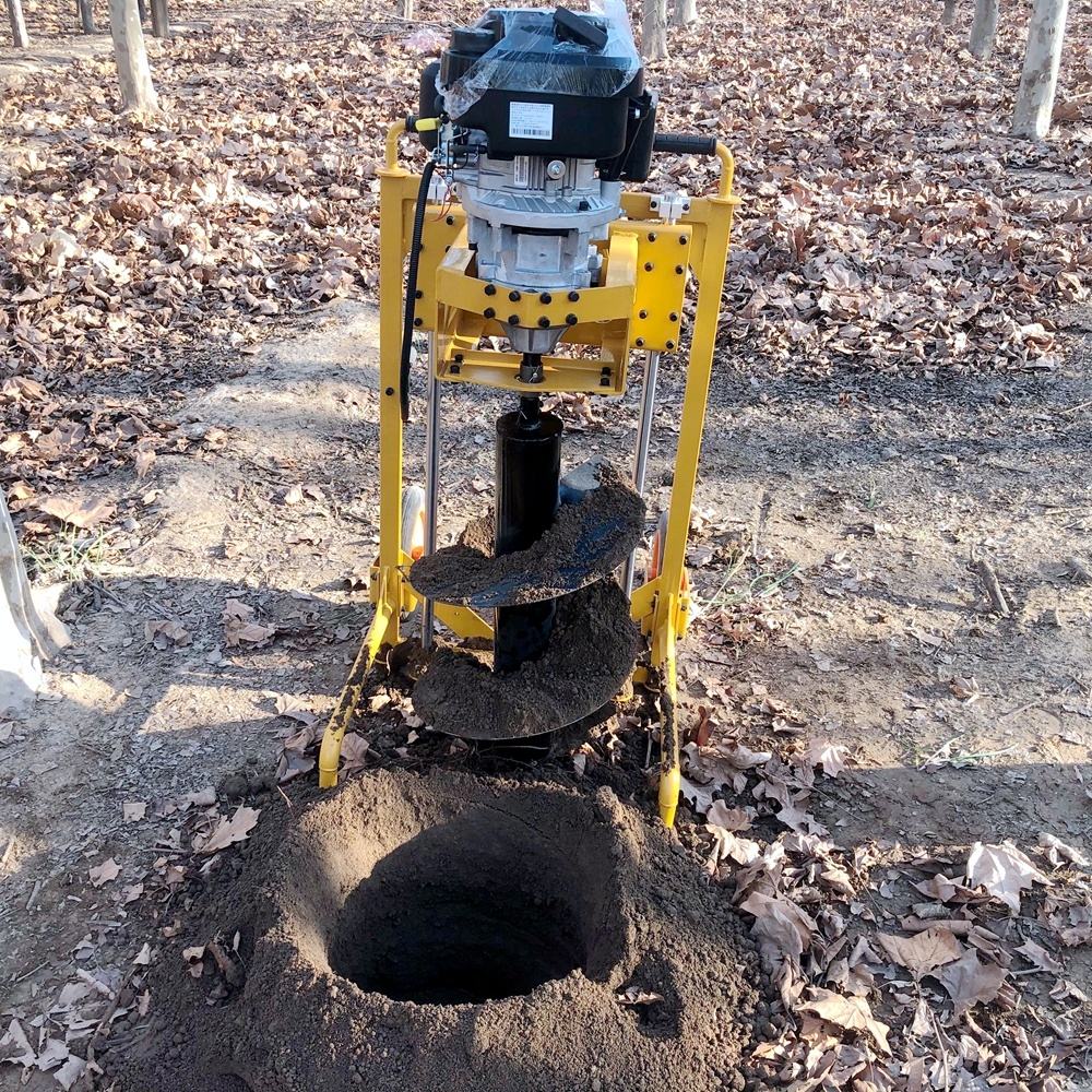 Pahel Double Wheel Trolley Type 196 CC 4 Stroke Petrol Earth Auger