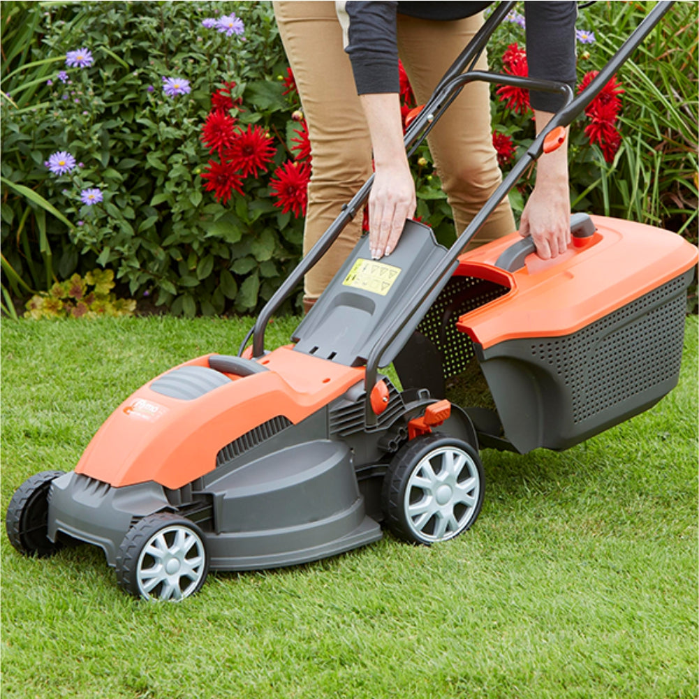 Pahel 1600W Electric Lawn Mower with 15" Cutting Width