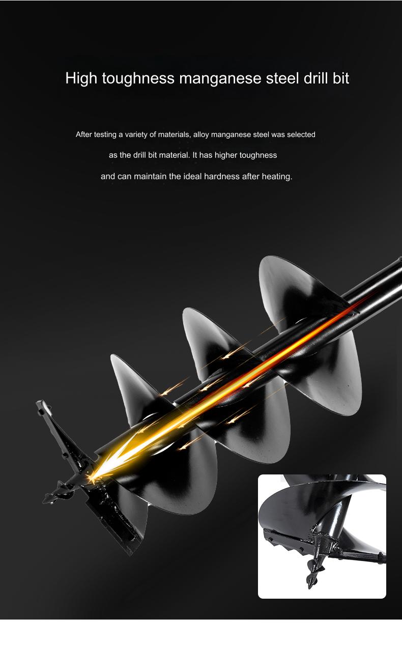 Pahel Double Wheel Trolley Type 68 CC 2 Stroke Petrol Earth Auger