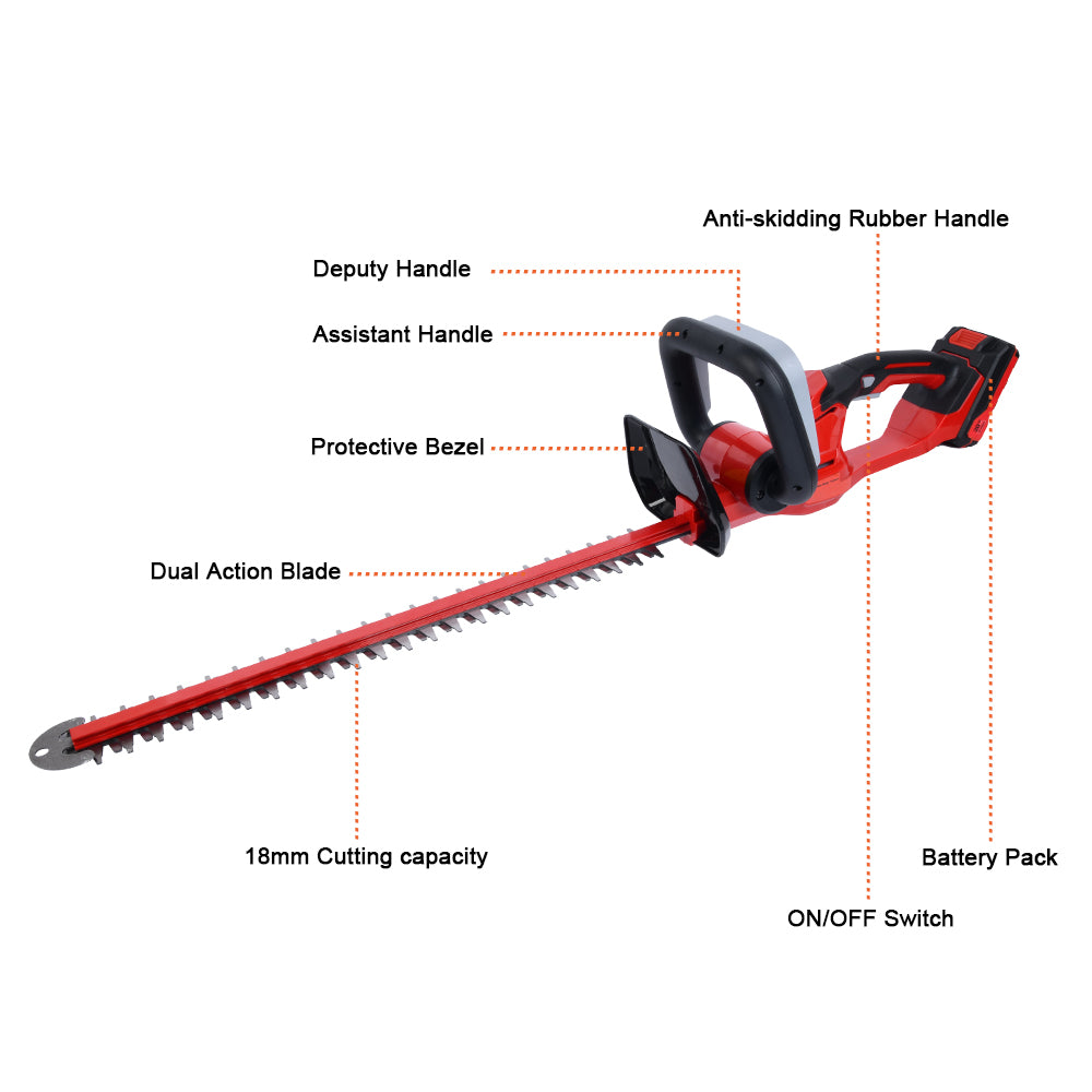 Pahel Twice Battery type 20 V Hedge Trimmer with 21 inches Blade