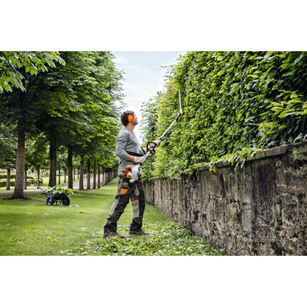 STIHL HL 94 Petrol Long-Reach Hedge Trimmer – 24″ Dual Blades with 145° Articulating Head