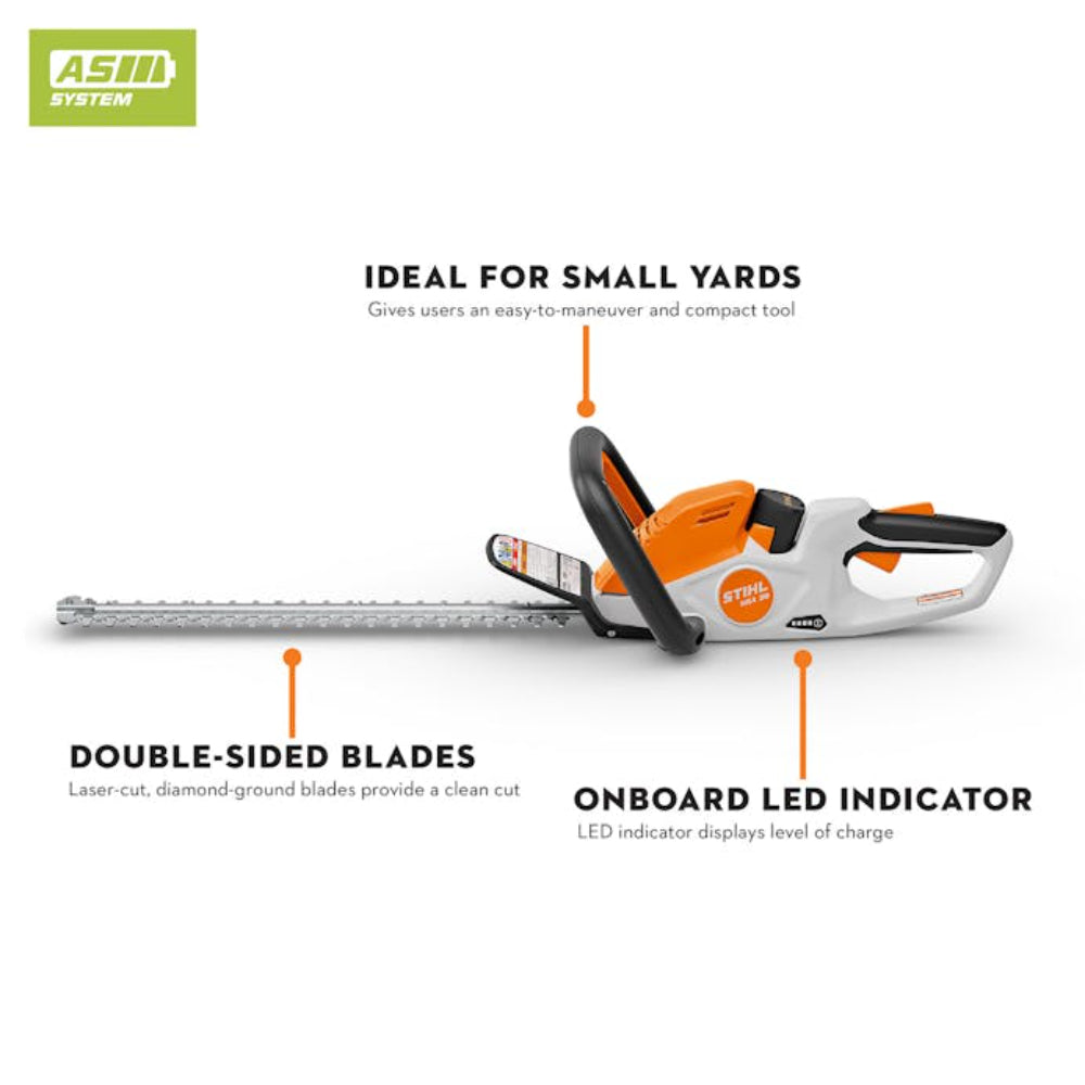 STIHL HSA 30 hedge trimmer SET with AS2 battery and AL1 charger