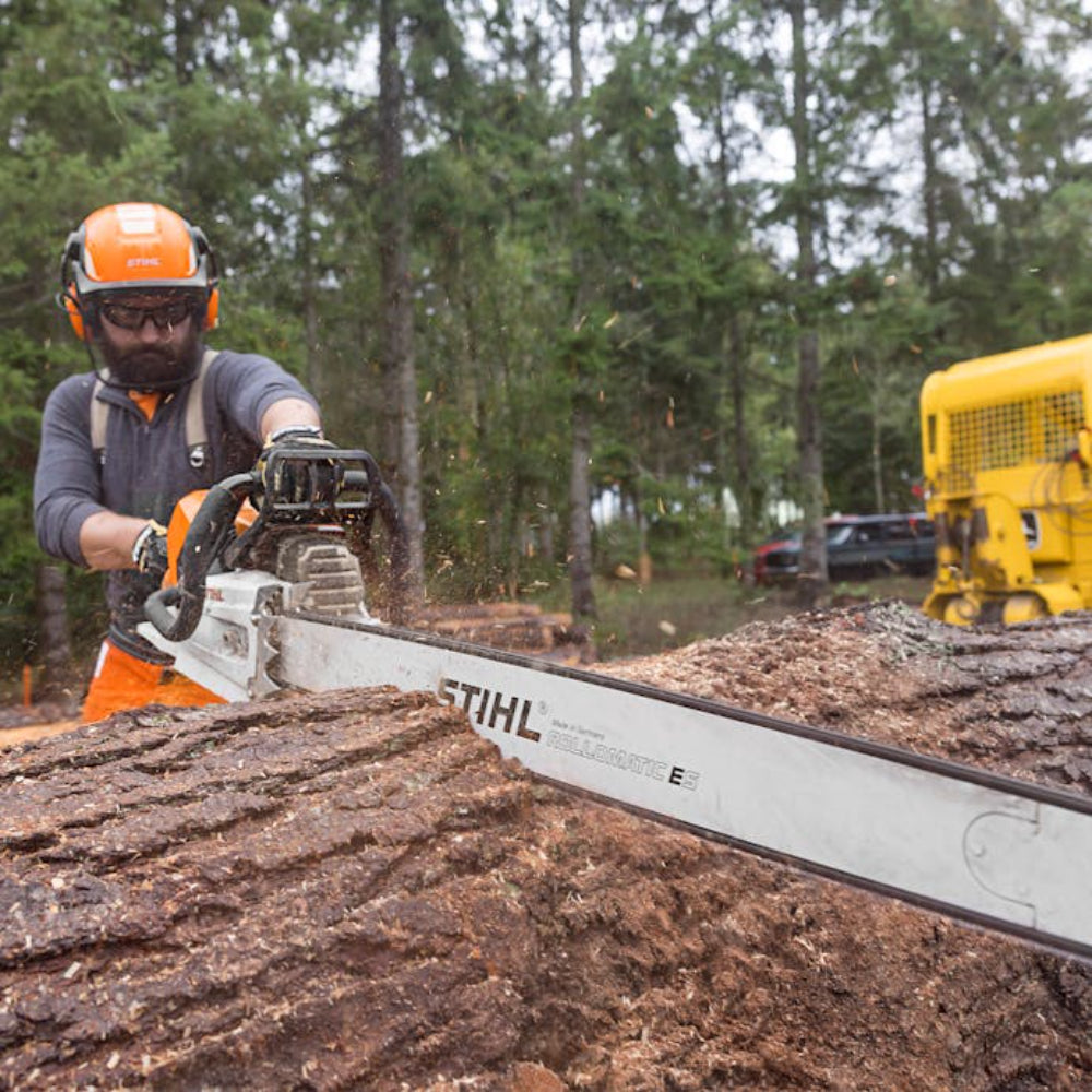 MS 880 Chainsaw with 25/30/36/41/47/59 Stihl MS 880 Petrol Chainsaw – 121.6 cc Engine | 25″ / 30″ / 36″ / 41″ / 47″ / 59″ Rollomatic® Guide Bar & Rapid Super Chaininches Guide bar & Saw Chain