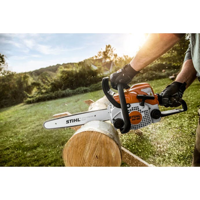 Stihl MS 180 Petrol Chainsaw – 16″ / 18″ Guide Bar & Saw Chain | Lightweight Farm & Garden Saw